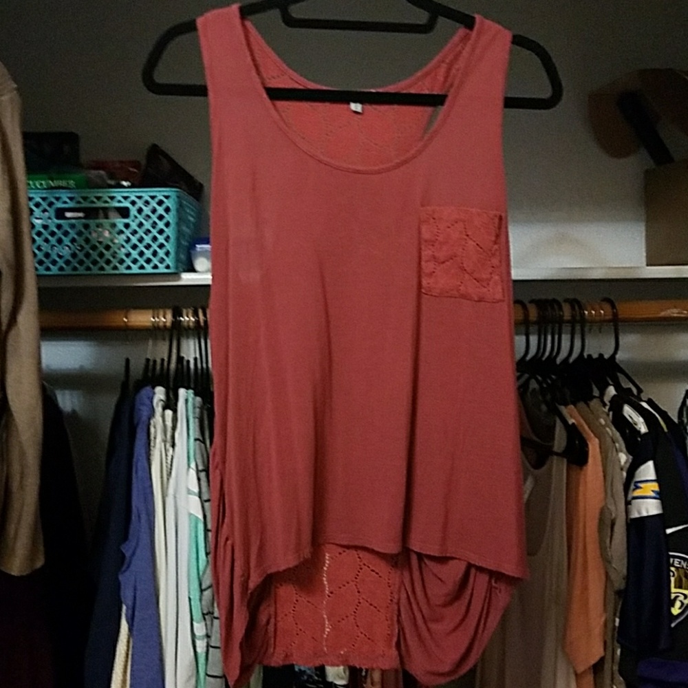 Burnt orange tank top
